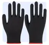 Luvas Antiderrapantes de Nylon com Pontos de Borracha, Resistentes ao Desgaste, para Jardinagem, Escalada, Alta Elasticidade, Luvas de Trabalho Respiráveis, Luvas de Proteção do Trabalho Transfronteiriças