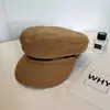 Sombreros de verano para mujer: Estilo británico y coreano, boinas de moda para influencers, gorras versátiles de estilo japonés en color azul marino, gorras de béisbol casuales