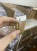 Anel Europeu e Americano Simples de Aço Inoxidável Galvanizado Shengxi 8mm Dourado Chanfrado Gravado Resistente à Corrosão Retangular Ponto