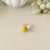 Anillo de Lujo Nuevo de Nicho Estilo Coreano, Anillo Ancho Vintage de Piedra Natural, Anillo Abierto Ajustable Versátil Personalizado para el Dedo Índice