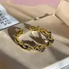 Caja Misteriosa Transmisión en Vivo Aceite de Flor de Durazno Anillo de Mariposa con Goteo Diseño de Nicho Retro Francés Medieval Anillo de Lujo Accesible para Mujeres