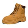 Botas de Invierno de Terciopelo de Caña Alta 2025 para Mujer Estilo Coreano Versátiles que Aumentan la Altura Botines Gruesos Cálidos Zapatos de Algodón Botas de Nieve para Mujer