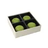 Caja de Empaque de 4 Piezas para Xue Mei Niang, Pastelería de Yema de Huevo, Pastelería de Madera, Empaque para Hornear Dumplings Verdes, Caja de Regalo