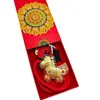 Año del Caballo Oro Puro 999 Hazte Rico Inmediatamente Llavero Accesorios que Contienen Oro Colgante Creativo Hazte Rico Inmediatamente Colgante para Teléfono Móvil
