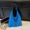 Bolsa de Pão Suede Macio Retrô para Mulheres 2026 Nova Primavera Popular Bolsa de Ombro de Grande Capacidade Bolsa Saco Fashion