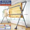 Tendedero plegable, tendedero de pie para interior y exterior, uso doméstico para balcón, dormitorio, exterior, barra retráctil para secar edredones