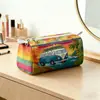 Bolsa de Almacenamiento Multifuncional Xiyin Temu Etiqueta Privada Entrega Transfronteriza, Bolsa de Maquillaje de Gran Capacidad, Portátil para Viajes, Material de Felpa