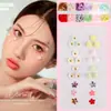 Parche para la Cara Accesorios Faciales Parche Decorativo para la Cara Mariposa Flor Tridimensional Lentejuelas de Cola de Pez Perla Uñas Artísticas Manualidades DIY para Niños Maquillaje de Ojos