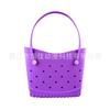 Bolsa de Playa Eva Estilo Coreano Ligera Gran Capacidad Bolsa de Agujeros Se Puede DIY Joyería Accesorios Estilo Vacaciones de Verano Bolsa Tote