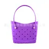 Bolsa de Playa Eva de Venta Caliente Transfronteriza, Moda Europea y Americana, Bolsa Perforada DIY, Bolso Cruzado, Bolso Popular para Mujer, Estilo Nicho Coreano