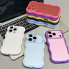 Nuevo producto que se transforma instantáneamente en una funda con ventana grande de borde ondulado, adecuada para la funda del teléfono Apple 18 17Pro, funda dos en uno de color contrastante con tacto de piel 16