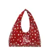 Bolso de Hombro de Nylon con Lunares Estilo Coreano Perezoso para Mujer 2025 Nuevo de Gran Capacidad Retro Relajado Bolso Versátil
