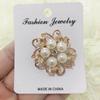 Broche de Perlas Nuevo al por Mayor, Broche de Abeja Mariposa Colibrí de Diamantes de Alta Gama, Broche Corsage de Tulipán de Moda