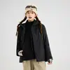 Chaqueta tres en uno del mismo modelo de Luotuo para hombre, carcasa rígida impermeable y cortavientos, adecuada para mujeres menudas, chaqueta deportiva para exteriores y montañismo