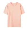 79000 Camiseta de Algodón Puro Color Sólido 180g Cuello Redondo para Hombre Camisa Publicitaria Uniforme de Grupo Venta al por Mayor Camiseta de Manga Corta para Hombre con Logo Impreso