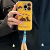 Otoño e Invierno Perrito de Peluche Bordado Funda para iPhone17Promax Apple 16 15 con Cojín de Aire 14 Funda Antigolpes 13 Correa