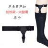 Calcetines punk con aro circular para el muslo, negros, con hebilla y clip para la pierna, estilo japonés, sexys, de longitud media, accesorios para cinturón de pierna.