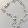 Colar Dupla Camada Empilhado de Pérolas Tamanho Moda Francesa de Luxo Leve Versátil de Alta Qualidade Retrô Elegante Colar Elegante