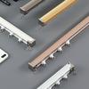 Trilho para cortina nano silencioso, acessórios de engenharia para trilho de cortina, trilho reto, montagem superior, trilho deslizante para cortina lateral, atacado