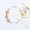 Venta Caliente Transfronteriza Pegamento Flores Secas Flores Reales Festival de la Flor de Cerezo de Wuhan Pulsera Exquisita Atracciones Cadena de Cuentas de Venta Caliente Modelo Mejor Amiga Estudiante