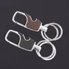 Colgante de cintura para hombre, anillo doble creativo, llavero de acero inoxidable, llavero multifuncional, abridor de botellas, llavero, fabricantes, venta al por mayor