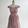 Nuevo Vestido Formal para Adulto 2026 con Tul Colorido Abullonado, Estilo del Sudeste Asiático, Color Sólido, Elegante Vestido de Presentación sin Hombros, Vestido de Gala