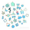 Pendente Chave Gota de Óleo Colorido Misto 30 Ligas para Pulseira Colar Brincos Acessórios de Joias DIY