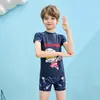 Traje de baño clásico de Ultraman para niños, Traje de baño de dos piezas para jóvenes, Conjunto de natación modelo 2026