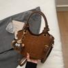 Bolsa Pequena Casual para Mulheres 2025 Outono Nova Moda Bolsa de Mão Estilo Balde para o Dia a Dia Bolsa Transversal Estilo Estrangeiro
