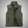 Chaleco nuevo de primavera y otoño para hombre, informal, para exteriores, para jóvenes y de mediana edad, para fotografía y pesca, chaqueta deportiva.