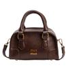 Bolsa de Mão Pequena Fashionable da Miu para Mulheres 2025 Novo Outono e Inverno Versátil para o Dia a Dia Niche Baseball Transversal Mini
