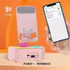 Soporte para Teléfono Móvil, Altavoz Bluetooth, Caja de Música Tres en Uno, Luces Geniales, Volumen Alto, Altavoz de Escritorio Ajustable y Giratorio
