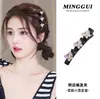 Pasador Estilo White Deer para Mujer con Flequillo, Pasador para Cabello Suelto, Artefacto para Trenzas, Pinza Lateral, Pinza de Pato, Accesorio para el Cabello