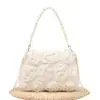 Bolso de Mujer 2026 Nuevo Modelo Bolso con Forma de Concha y Flores para la Noche Bolso Blanco para Vestido de Novia Bolso Personalizado