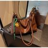 Bolsa Feminina Texturizada de Alto Padrão Transfronteiriça com Grande Capacidade, Nova Versão Outono/Inverno 2026, Versátil, de Ombro, Transversal, Estilo Retro, Formato Bolinho