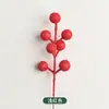 Decoraciones Navideñas 7 Cabezas Fruta de la Fortuna Artificial Cadena de Frutas Artificiales con Brillo Guirnalda para Árbol de Navidad Accesorios DIY Lote