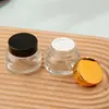 Botella de Crema de Hombro Oblicuo al por Mayor 15G30G50G Botella Marrón Transparente para Crema de Ojos Botella Vacía para Crema Facial Botella Portátil Recargable