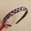 Aro de Cabelo Fino com Estampa de Leopardo Elegante Retro para Mulheres, Pressão Alta no Topo da Cabeça, Faixa de Cabelo para Shampoo, Novos Acessórios de Cabelo para Outono Inicial ao Ar Livre