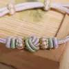 Pulsera DIY con Cuentas de Buena Suerte y Dijes de Seguridad en Estilo Chino Nuevo, Adecuada para Ensartar Oro