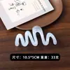Pinza para el pelo de sirena acética estilo coreano Pinza de agarre de ola de alta calidad Pinza de tiburón para la parte trasera de la cabeza Pinza de agarre para el pelo Accesorios para el cabello