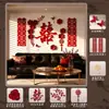 Decoración de Habitación de Boda Fondo de Pared de Sofá Tira Larga con Palabras Felices Colección de Suministros para Bodas para la Boda del Novio y Decoraciones de Boda de la Novia