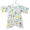 Roupa de Bebê Gaze de Algodão de Camada Dupla de Alta Densidade Macacão de Peça Única Estilo Monge para Recém-Nascido Bebê Roupa de Borboleta