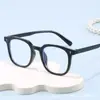 Gafas Planas Vintage Cuadradas con Forma de Flecha Estilo Coreano Ins Artísticas Retro Monturas de Gafas Gafas de Moda Antiluz Azul Tendencia