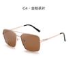 Gafas de Sol Polarizadas Nuevas 2022 para Hombre Metal Doble Puente Caja de Gafas de Sol Casual de Negocios Gafas de Sol para Conducir Pesca