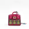 Porta-moedas Mini Tendência Estampado em Forma de Casa, Versátil e na Moda, Bolsa Pequena Portátil para Fone de Ouvido e Moedas, Com Pingente