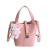 Bolso Cubo de Moda Transfronterizo 2026 para Mujer, Bolso de Hombro Cruzado Individual Estilo Coreano, Bolso Sencillo Casual para el Trabajo
