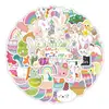 50 pegatinas nuevas de conejito de Pascua para teléfono móvil, vaso de agua, decoración de coche, pegatinas impermeables, pegatinas creativas para estudiantes