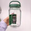 Contenedor de ensalada para llevar con apertura lateral, lonchera, botella, recipiente para ensalada con compartimentos integrados, frasco de almacenamiento