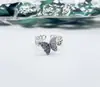 Serie Efecto Mariposa Púrpura Limitado Juego Completo Cadena de Circonita Anillo Abierto Moda para Mujer Alto Dulce Fresco
