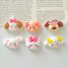 Pequeños Imanes de Nevera de Resina Lindos Decorativos Estilo Ins Colgante de Llavero de Resina para DIY Pasador Accesorio para el Cabello Lazo Cabeza de Animal